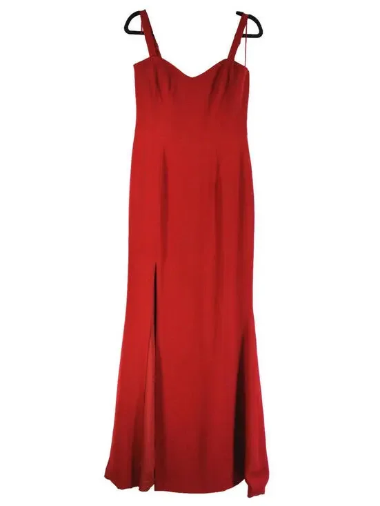 NEW, Dress the Population Estella Gown in Red Sz M #MD1619 - Picture 4 of 7